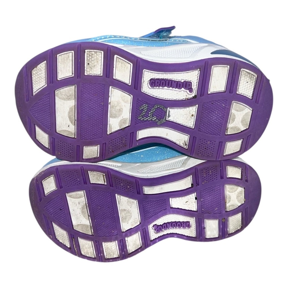 Bluey Ground Up Toddler Girls Size 5‎ Sneakers Shoes Blue Purple Cartoon - Picture 3 of 7